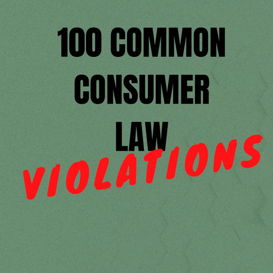 100 Common Consumer Law Violations